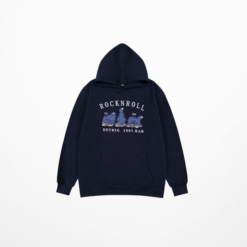 Retro Plush Oversized Winter Hoodie for Women