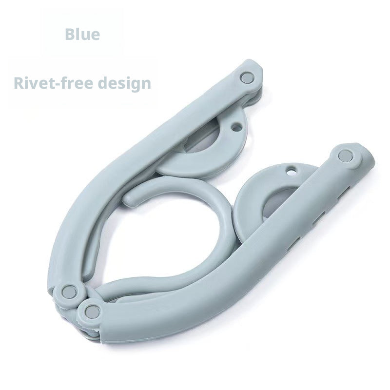 Sky Blue Folding Hanger for Closet Organization