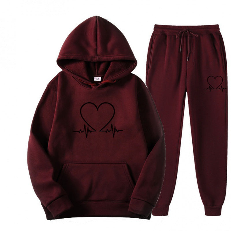 Cozy Fleece Hooded Sweatshirt & Jogger Set