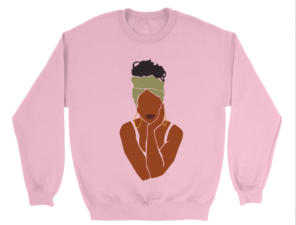 Cartoon Print Crewneck Sweater for Casual Streetwear