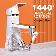Heavy-Duty 1440° Rotating Swivel Faucet Nozzle – Plastic Water-Saving Extender
