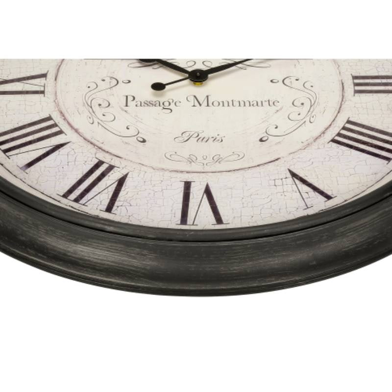 Clocks, 30 Round, Large Oversized, Wall Clock, Brown, Transitional