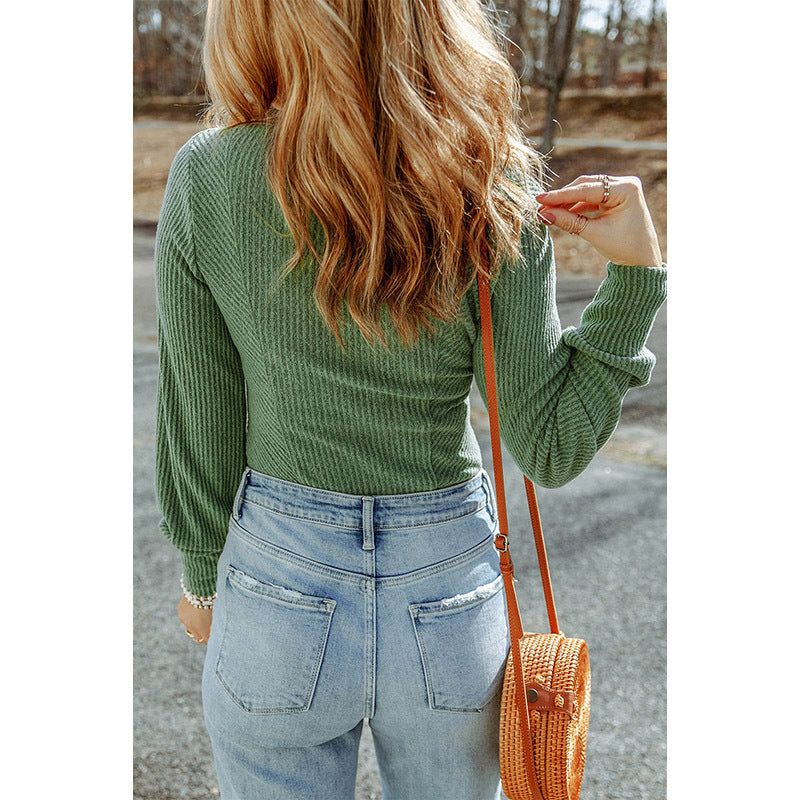 Casual Solid Color Pullover Women's Sweater