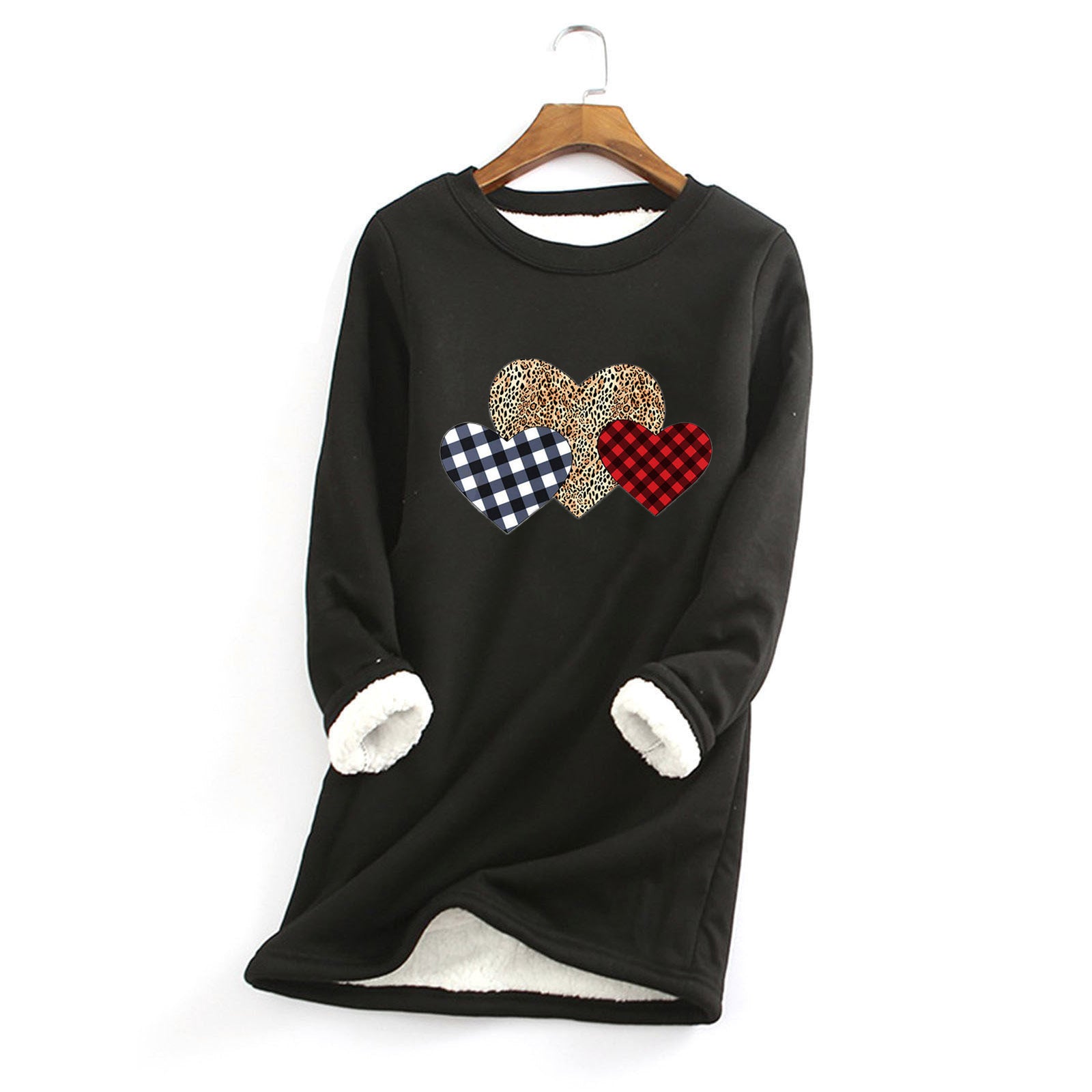 Women's Fleece-Lined Thermal Crewneck Sweater