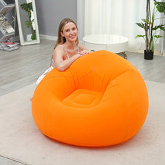 Inflatable Bean Bag Chair with Air Pump, Multi-Color