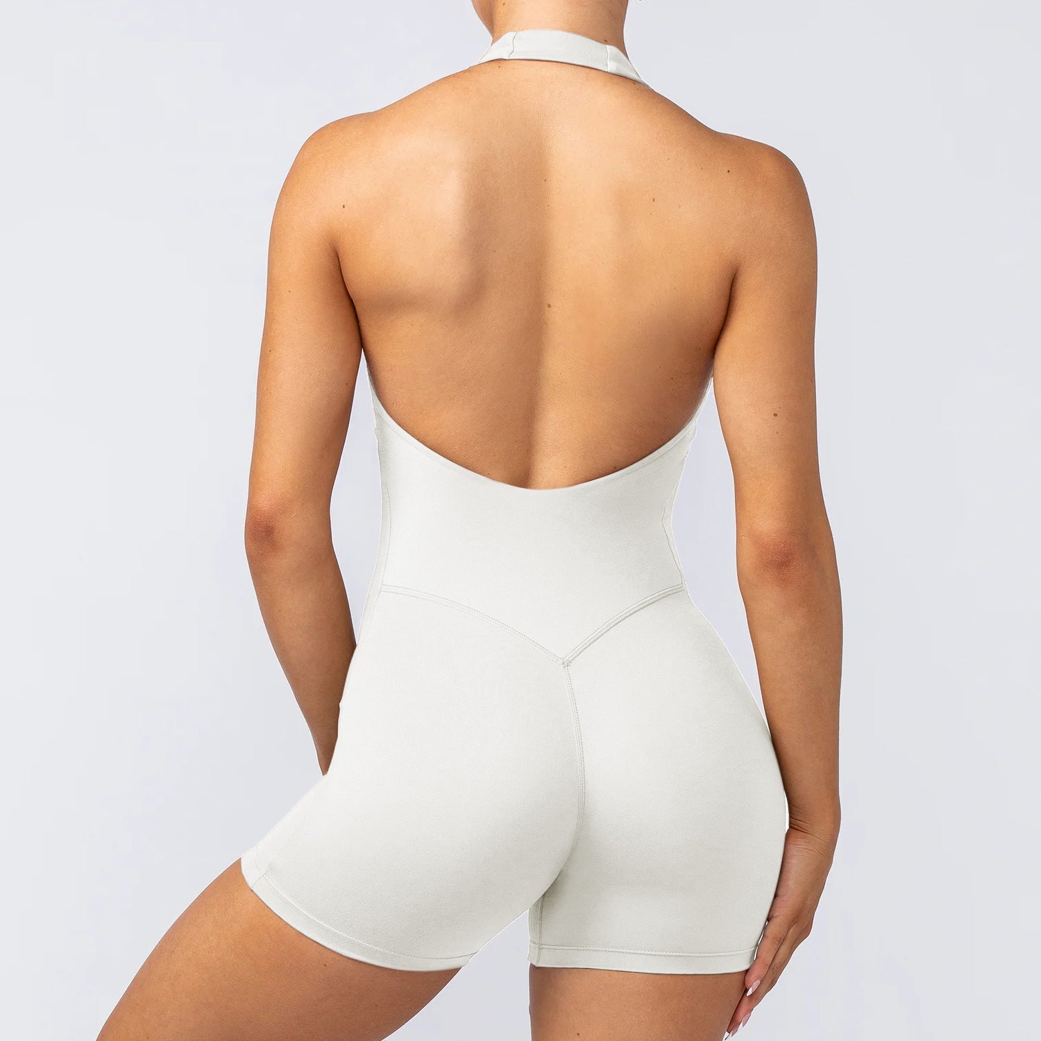 Women's Fitness Halter Jumpsuit for Running & Sports