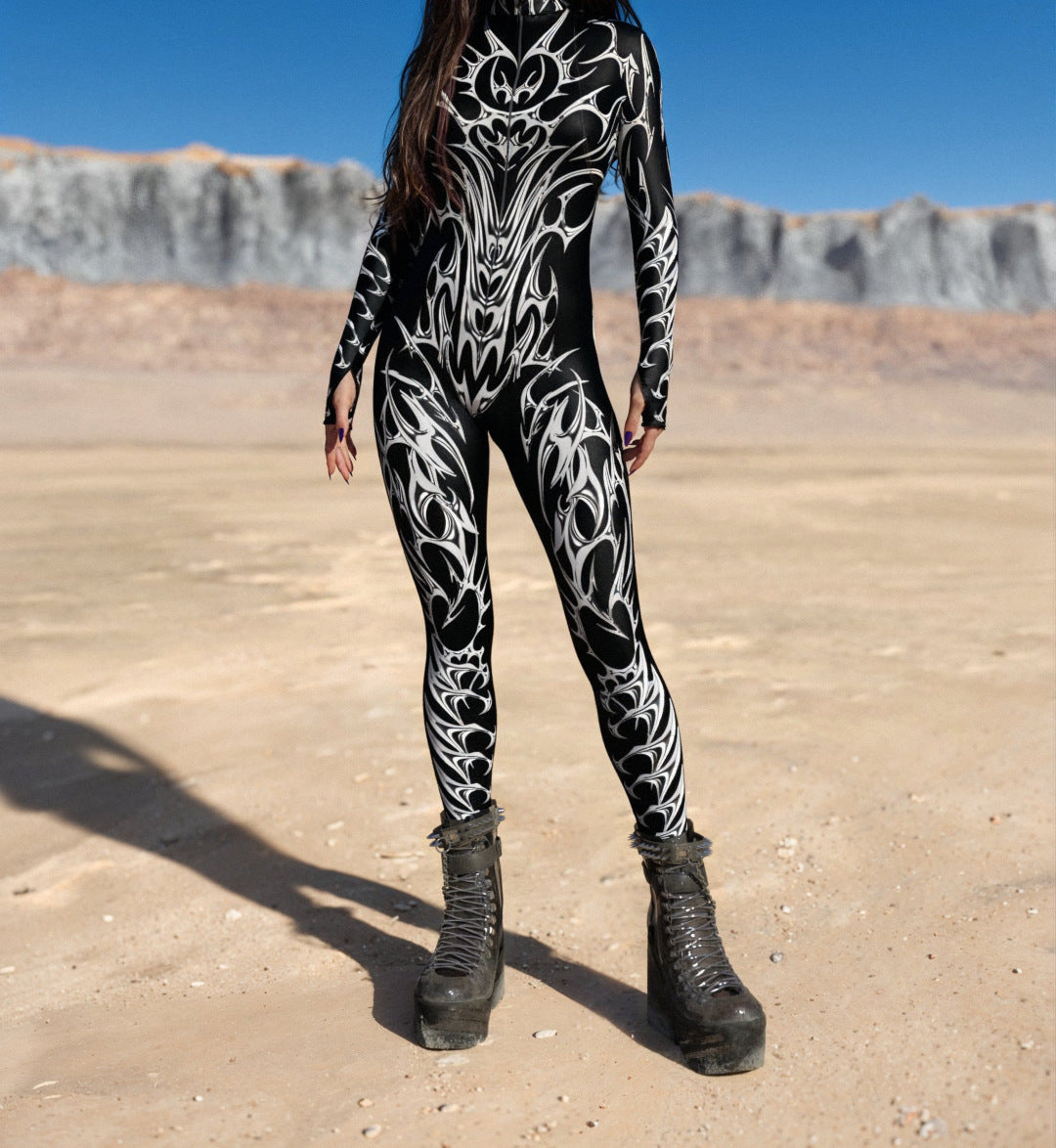 3D Digital Print Cosplay Romper & Performance Tights