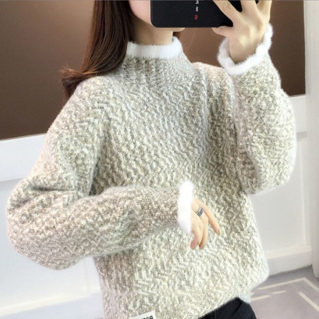Womens Thick Turtleneck Knit Sweater Suitable for Both Layering and Wearing As Outerwear