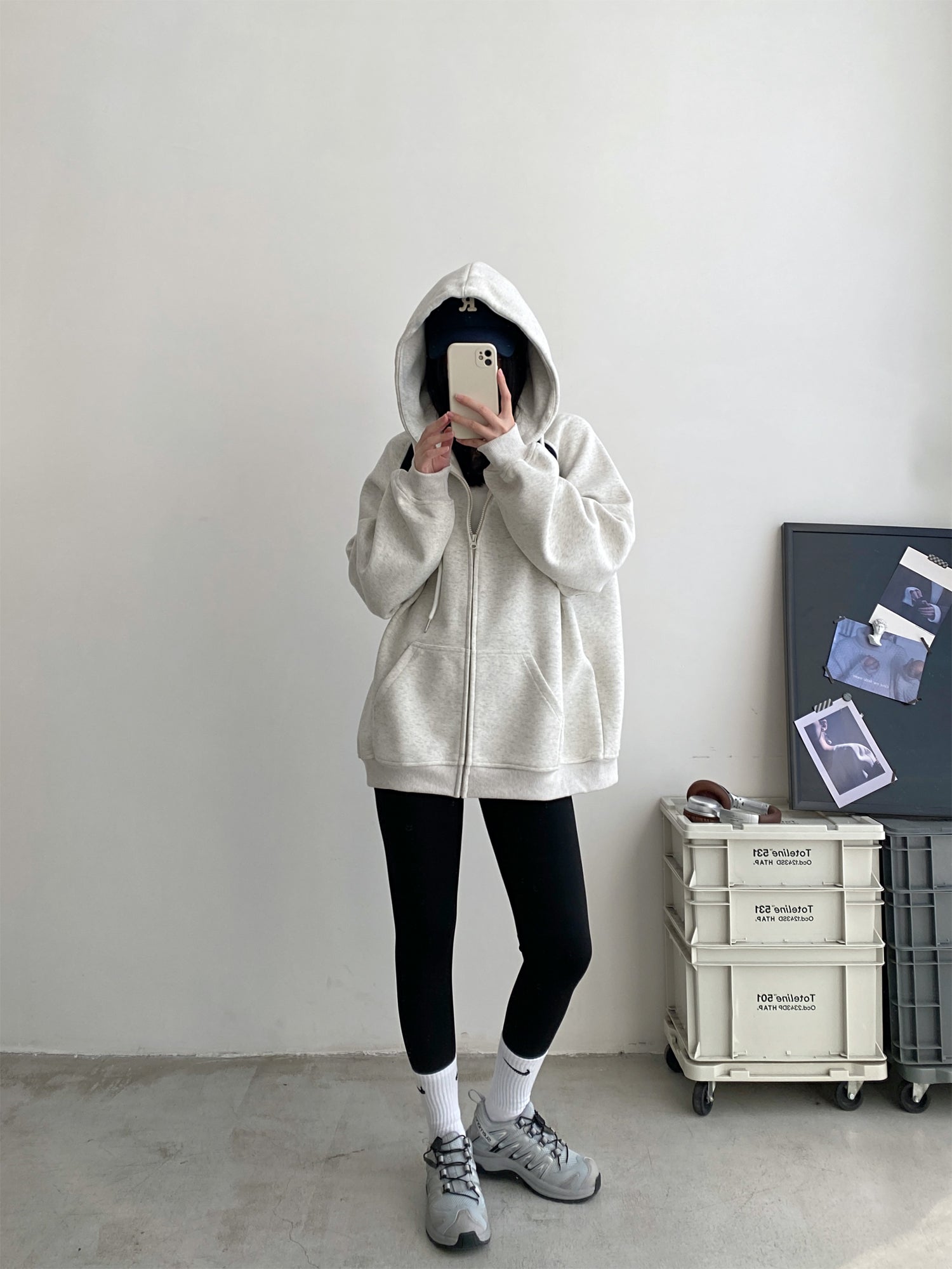 Women's Cozy Zip-Up Hooded Sweater Coat