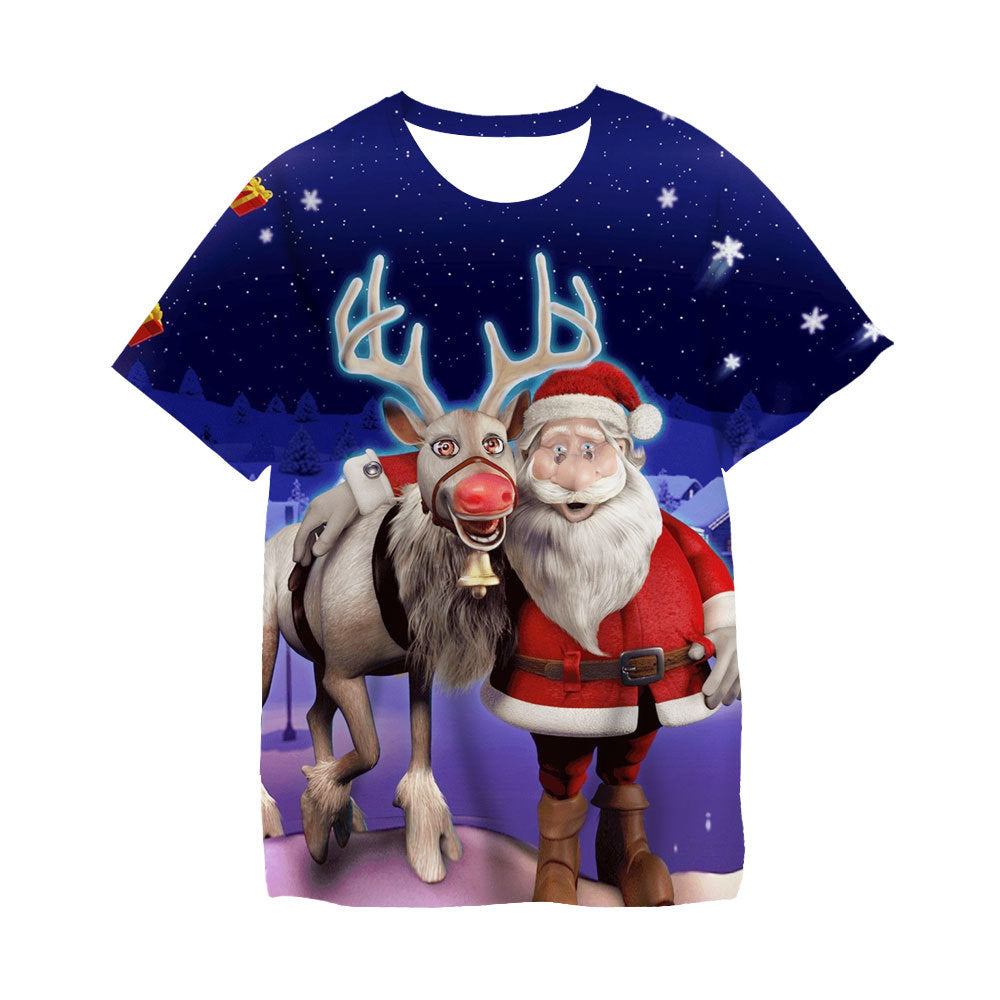 Kids Summer Cartoon Tee – Festive Holiday Shirt
