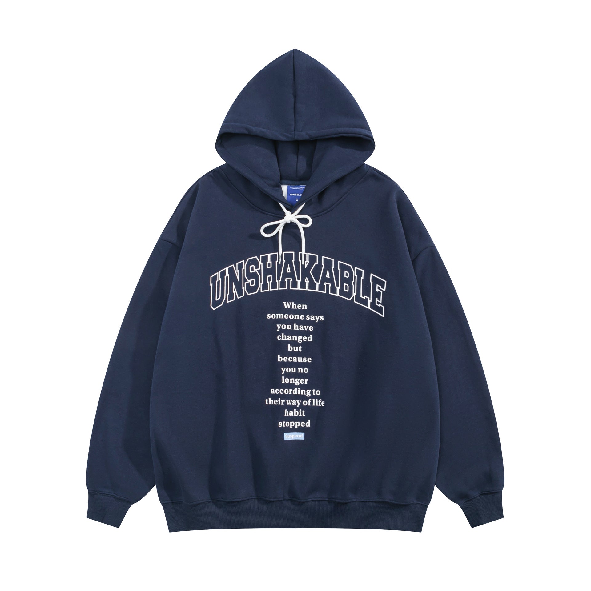 Unisex Fleece-Lined Hooded Sweatshirt Cozy Winter Pullover