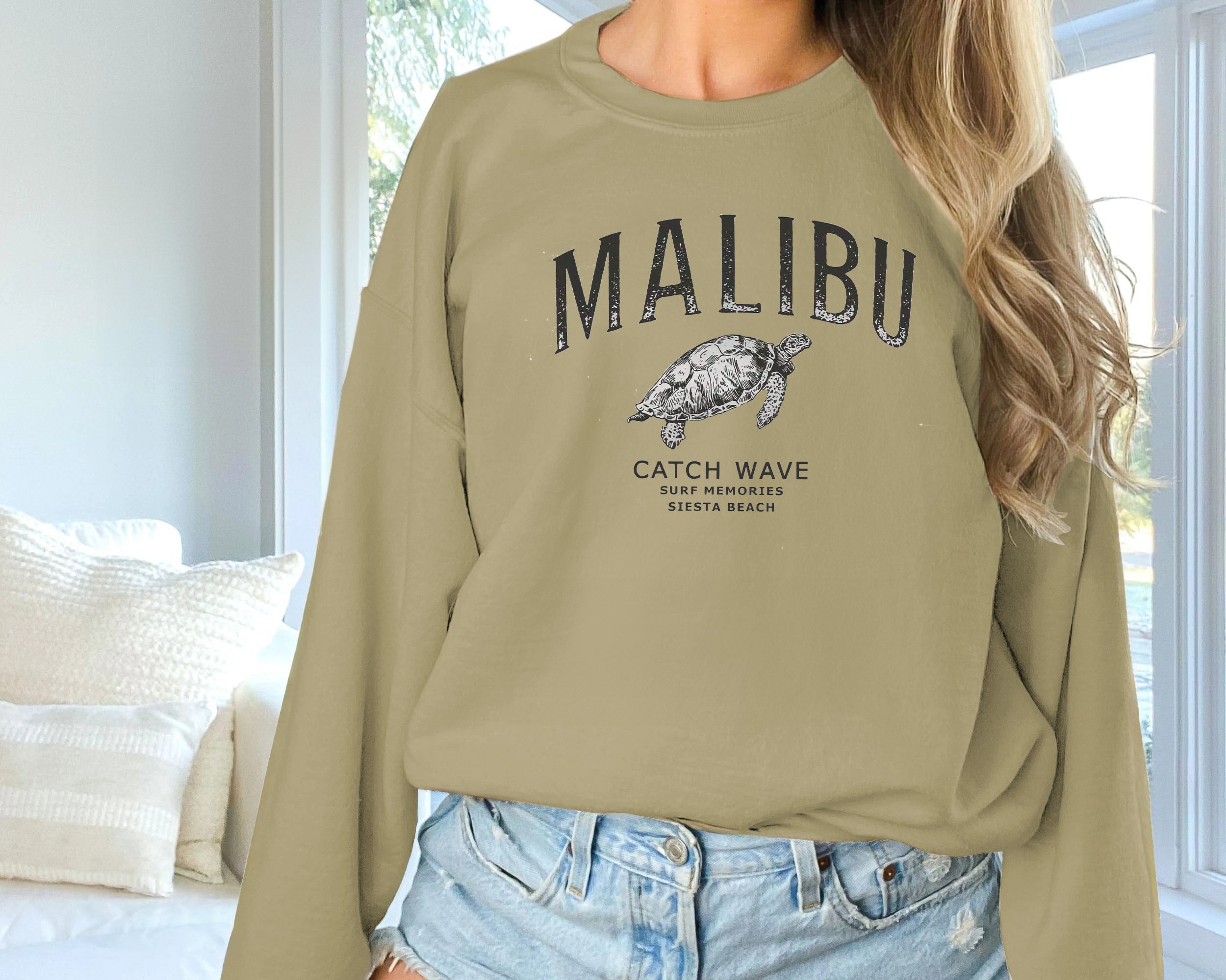 Women's Casual Solid Color Long Sleeve Pullover Sweatshirt