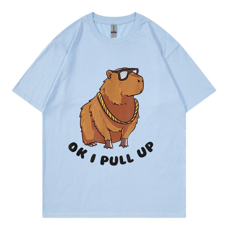 Men's Hip Hop Graphic Tee Loose Streetwear T-Shirt