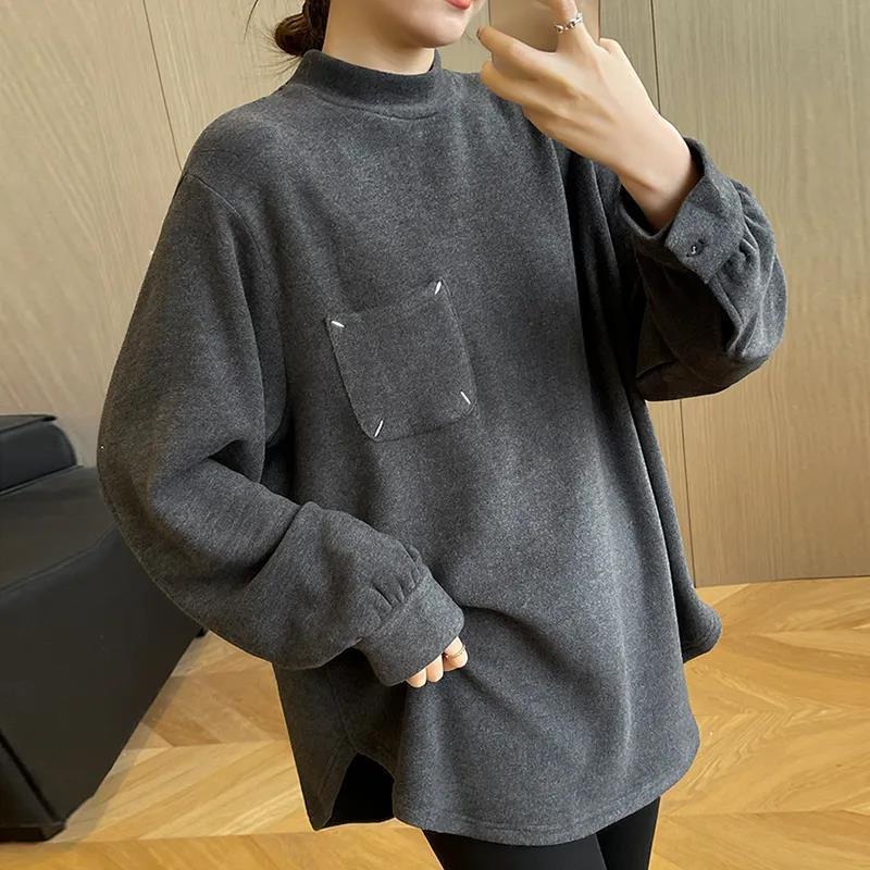 Thickened Thermal Dralon Slimming Long Sleeve Shirt