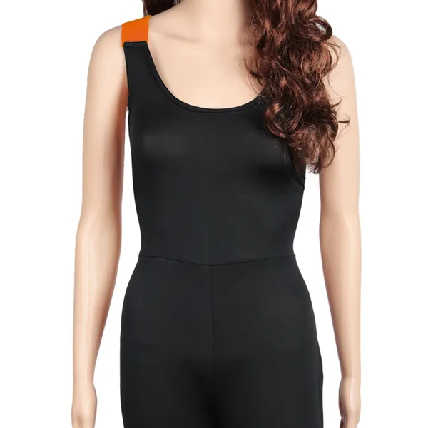 Women's Strappy Back Fitness Yoga Workout Jumpsuit