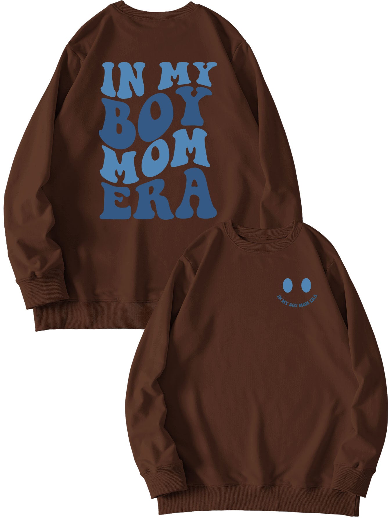 Cozy Double-Sided Printed Long-Sleeve Pullover Sweatshirt