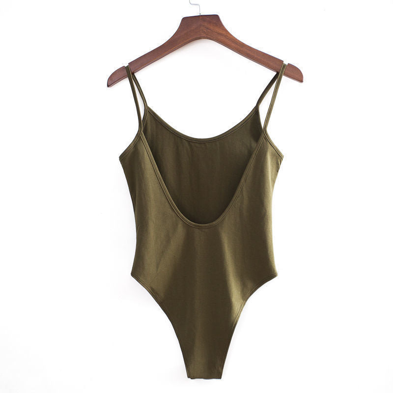 Women's Slim-Fit One-Piece Vest Romper