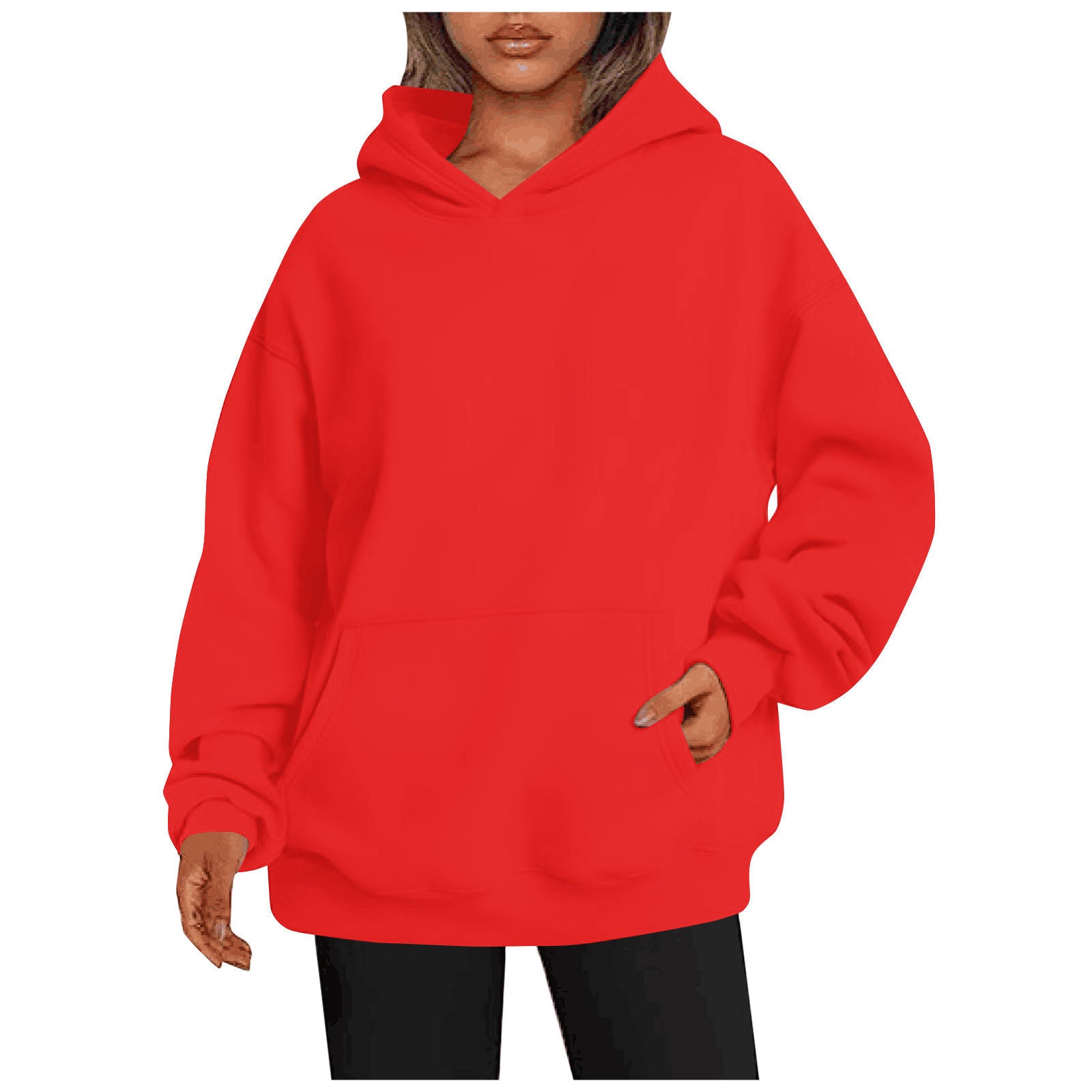 Oversized Hooded Sweatshirt with Pockets
