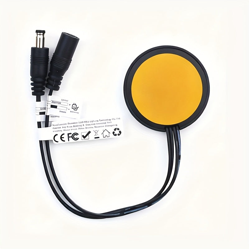 Wooden Furniture Touch Sensor Dimming Switch, 5‑24 V, 30 mm Penetration, Hidden Surface, Black or White, for LED Light Strip Décor