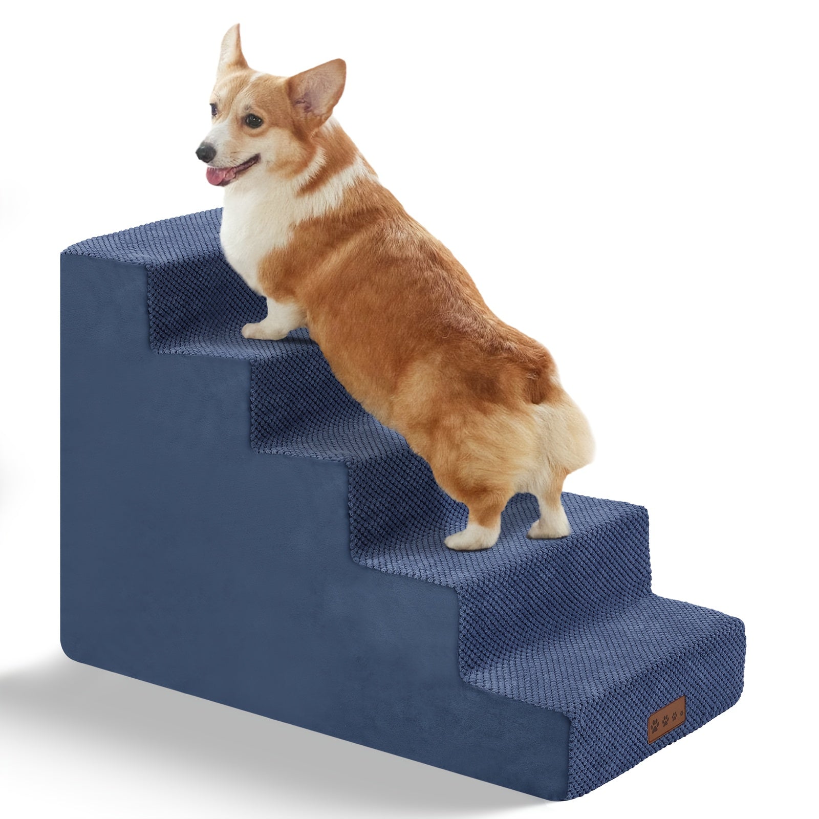 2, 3, 4, 5 Step Dog Stairs - Non-slip, Washable, Pet Stairs For Small/medium/large Dogs
