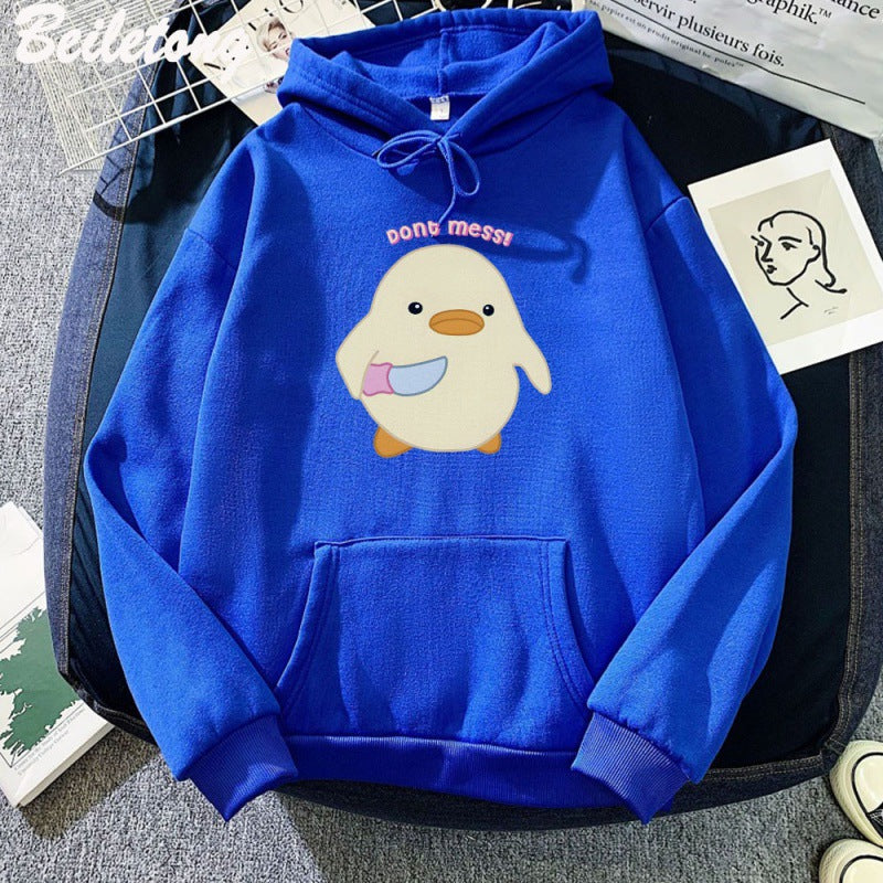 Women's Casual Cartoon Graphic Loose Hoodie