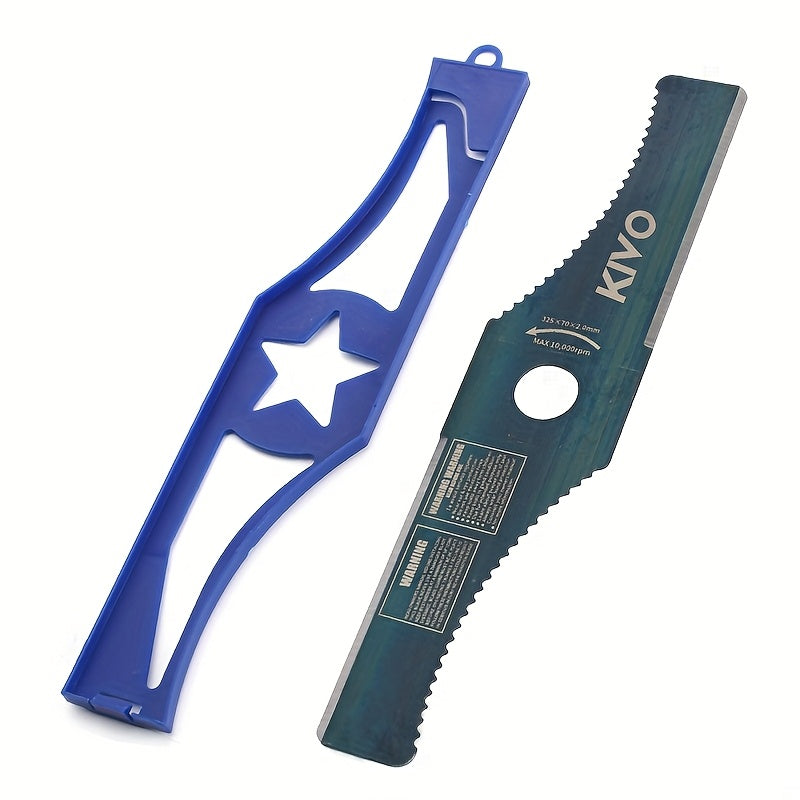 13‑Inch SK5 S‑Shape Mower Blade for Gasoline Lawn Mowers and Brush Cutters