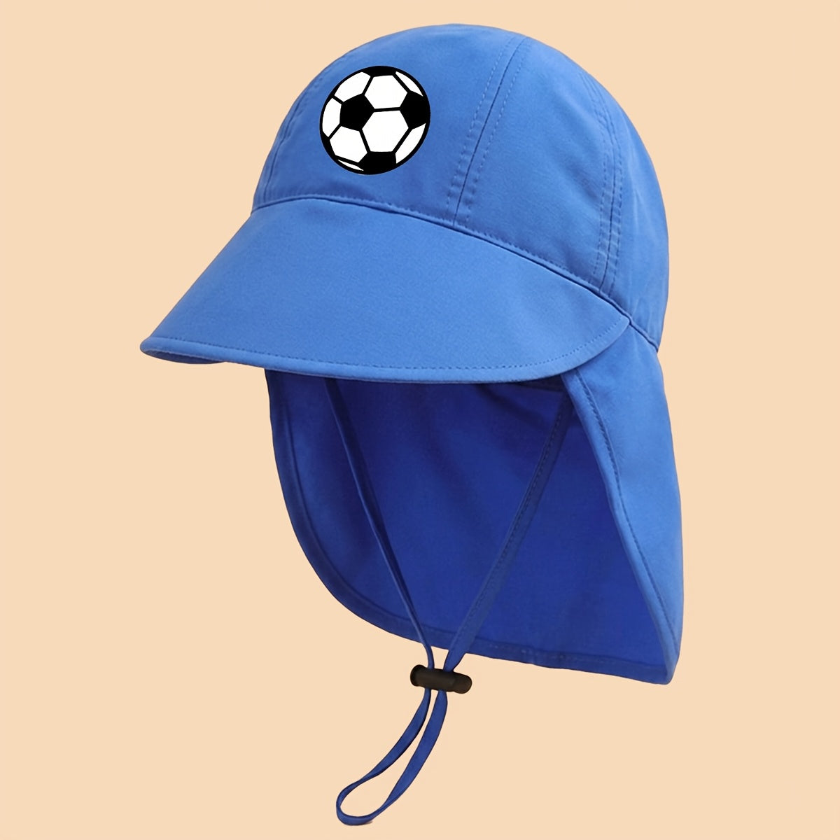 Children's Soccer Print Bucket Hat with Adjustable Strap