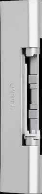 Door closer for light interior doors up to 40 kg without drilling required
