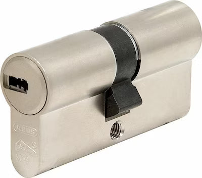 Cylindrical profile lock with 35-50mm button cylinder for entry control