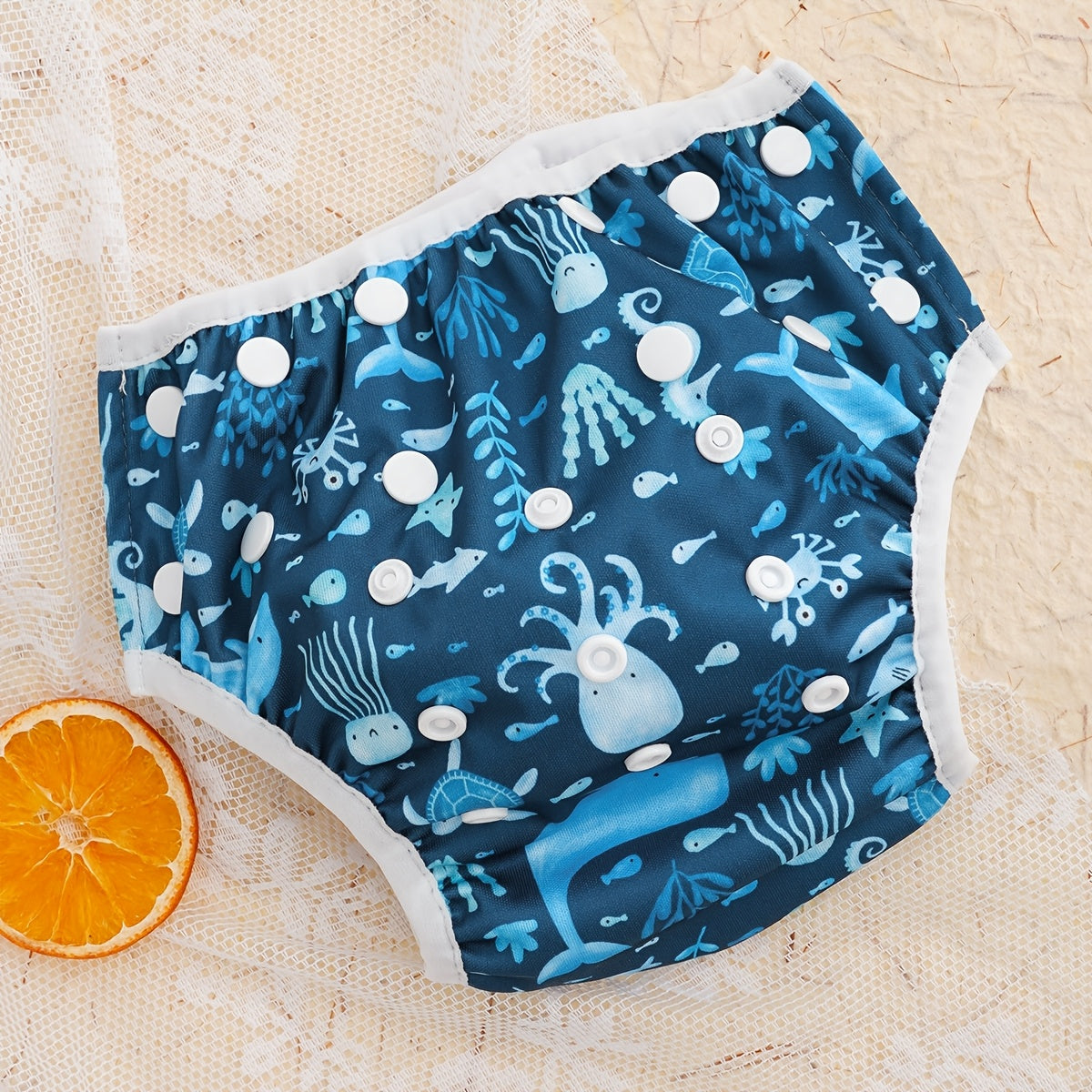 Adjustable Polyester Swim Diapers for Toddlers and Kids (3-15kg)