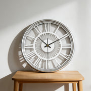 Silent Metal Wall Clock – 3D Iron Art Design, No Ticking Sound – Perfect for Living Room or Bedroom