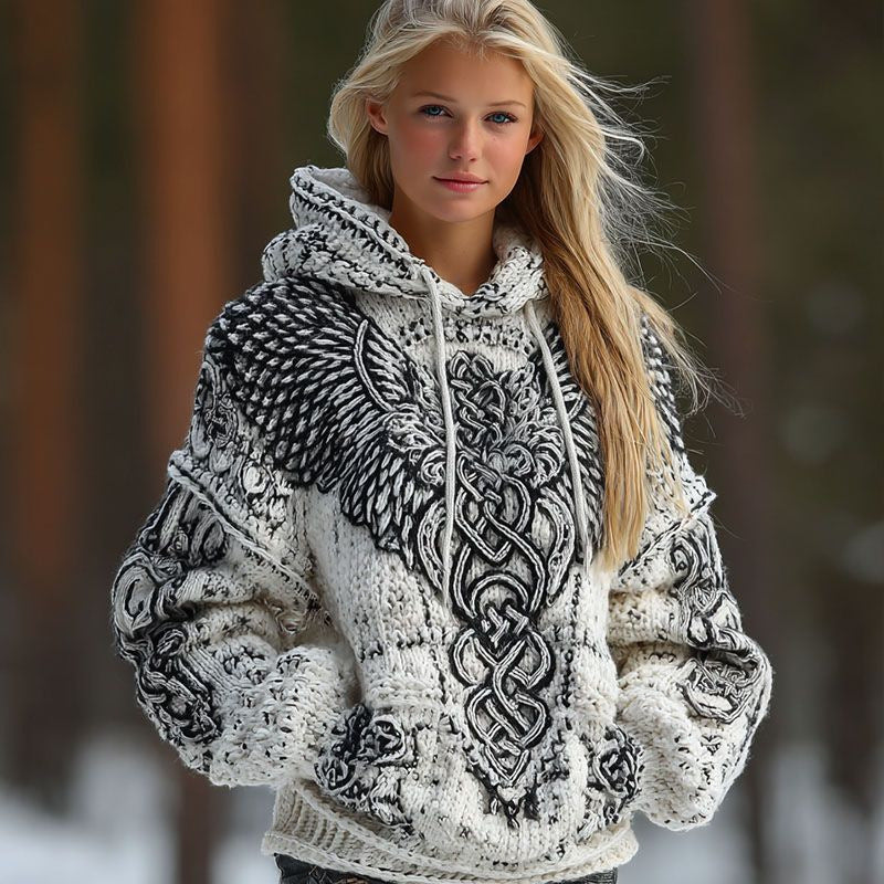 Womens Retro Hoodie with a Personalized Print