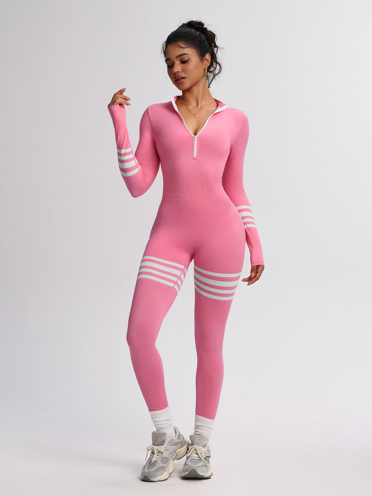 Women's Active Long-Sleeve Sports Romper