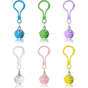Vibrant Pet Bells - 6 Pack Dog Cat Collar Charms with Clasps