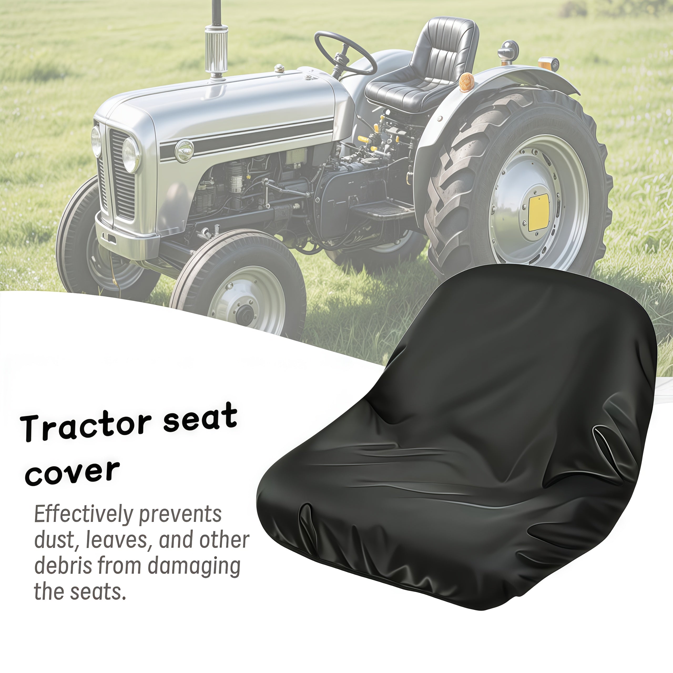 Universal Tractor Seat Protector – One Piece, Fits Multiple Garden and Farm Equipment Models, All‑Season Durable Cover