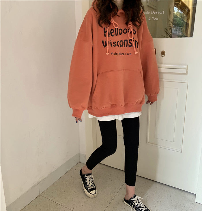 Korean Style Oversized Pullover Hoodie
