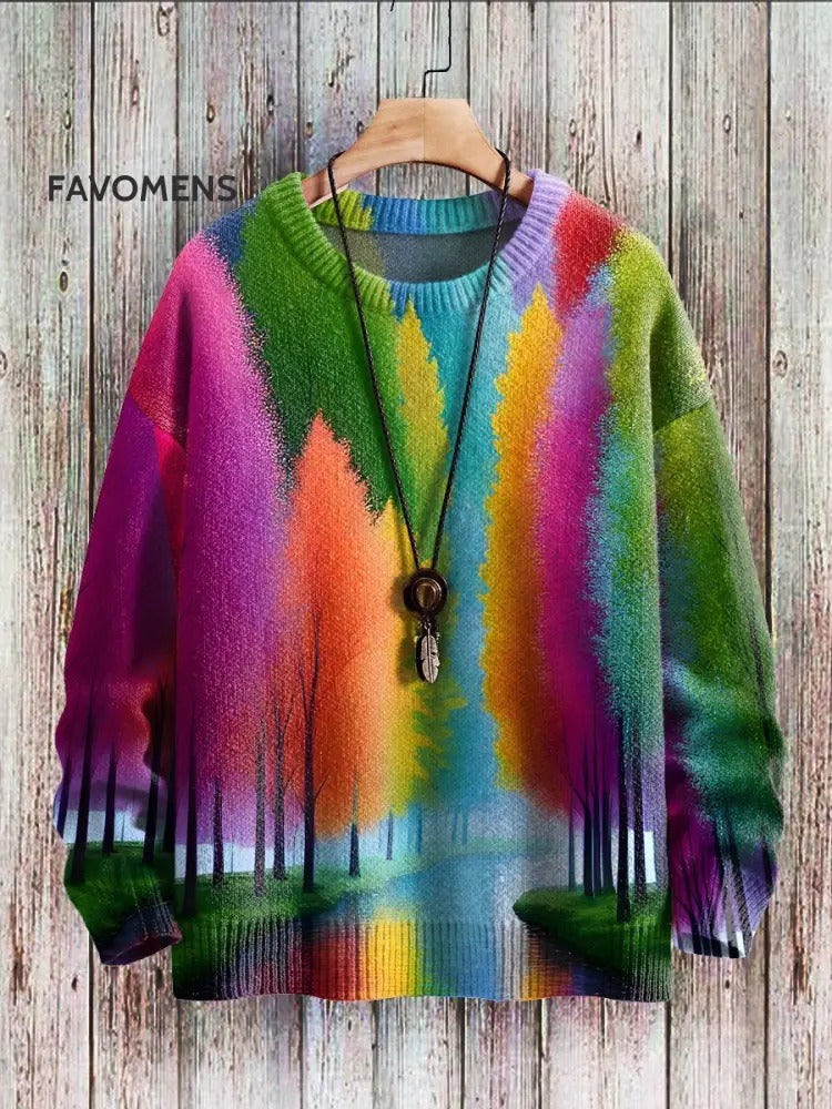 Unisex Halloween Digital Print Crewneck Sweater