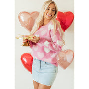 Autumn Crew Neck Women's European and American Inserted Beads Sweater
