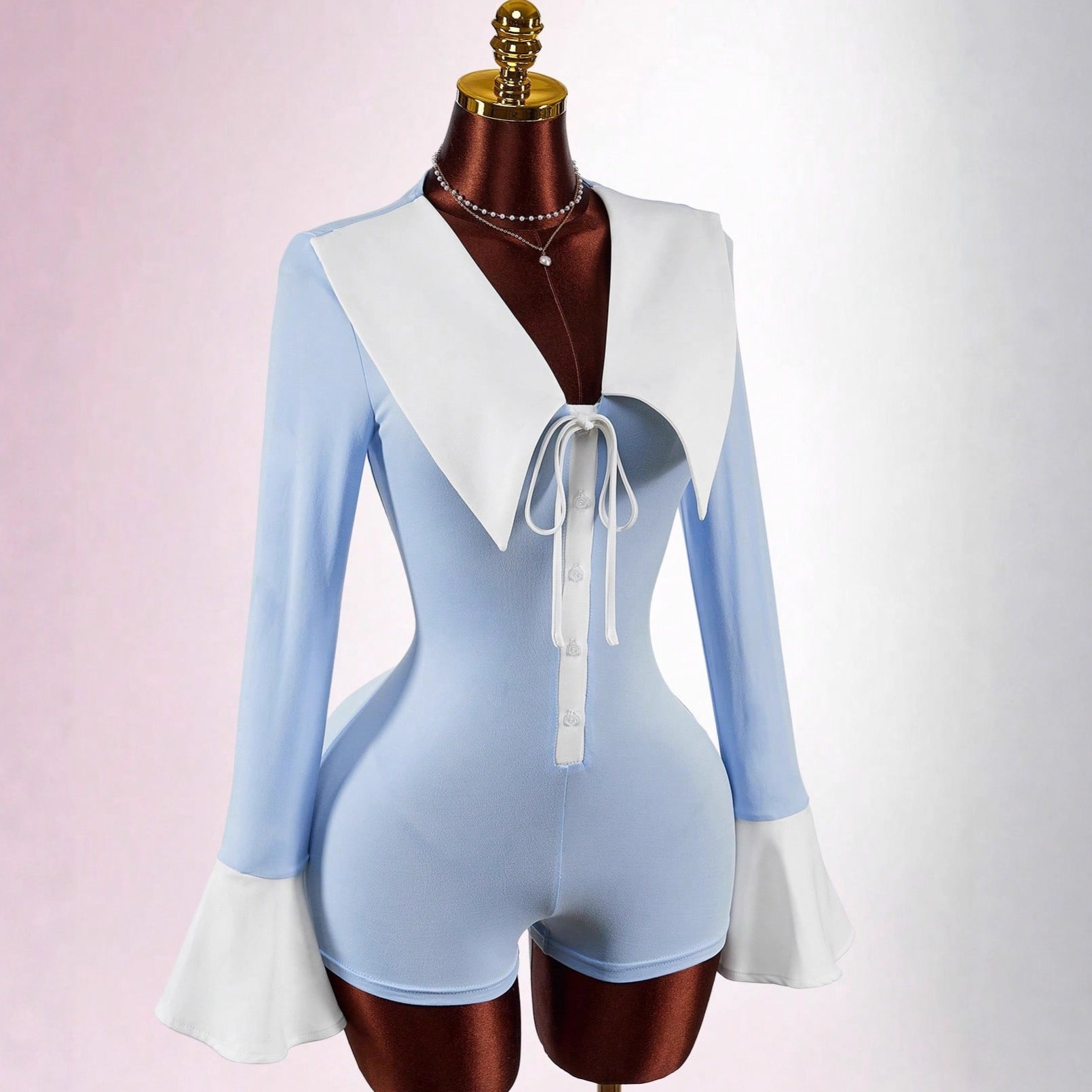Chic Bow-Knot Slimming Jumpsuit for Women