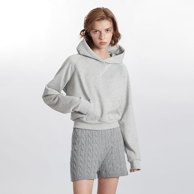 Women's Cozy Fleece Hooded Pullover Winter Sweater