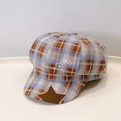 Academic Style Octagonal Newsboy Cap - image 2