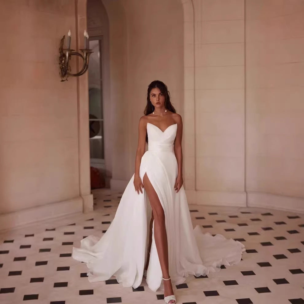 Elegant Slit-Train Women's Evening & Formal Dress