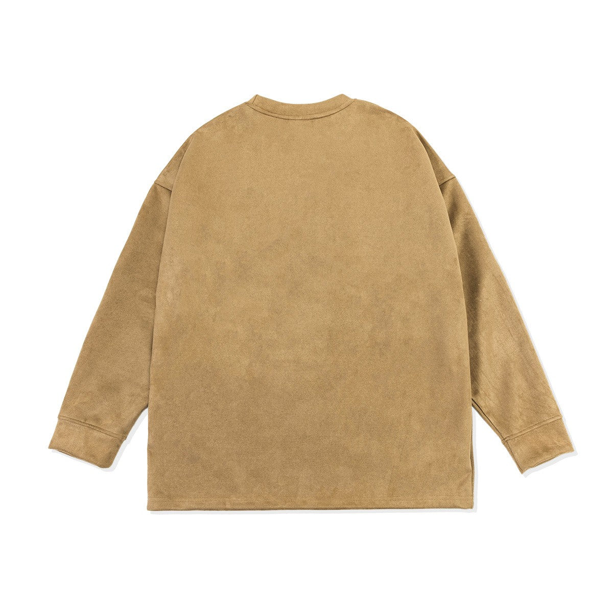 European And American Brand Retro Portrait Letter Printing Round Neck Long Sleeve