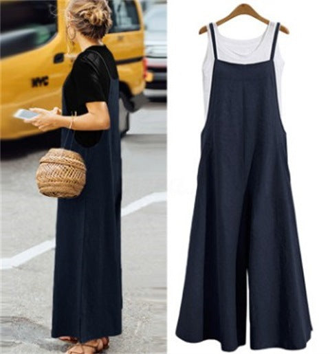 Women's Casual Minimalist Strap Jumpsuit