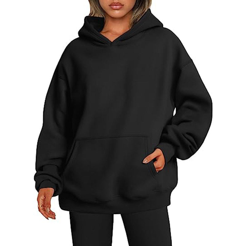 Oversized Hooded Sweatshirt with Pockets