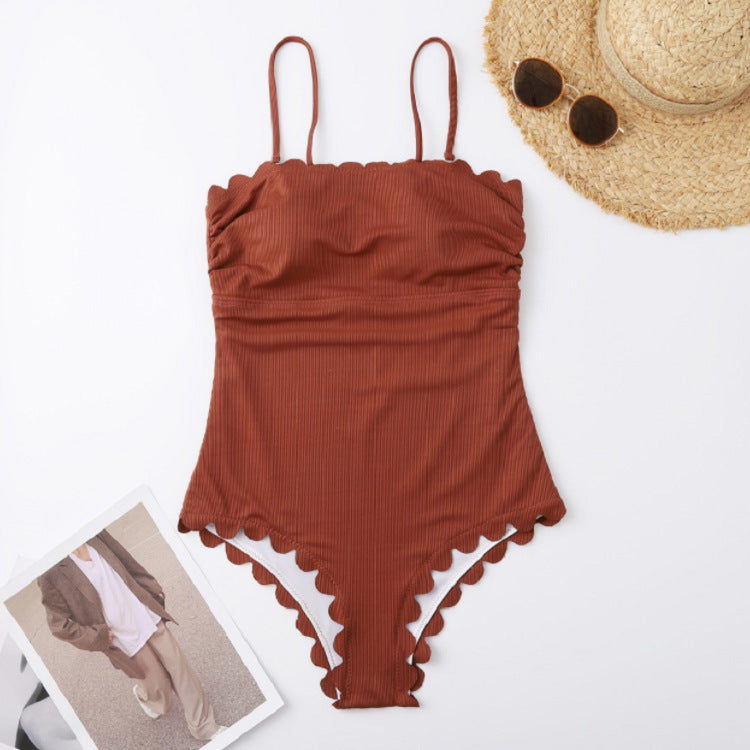 Minimalist Strapless One-Piece Swimsuit