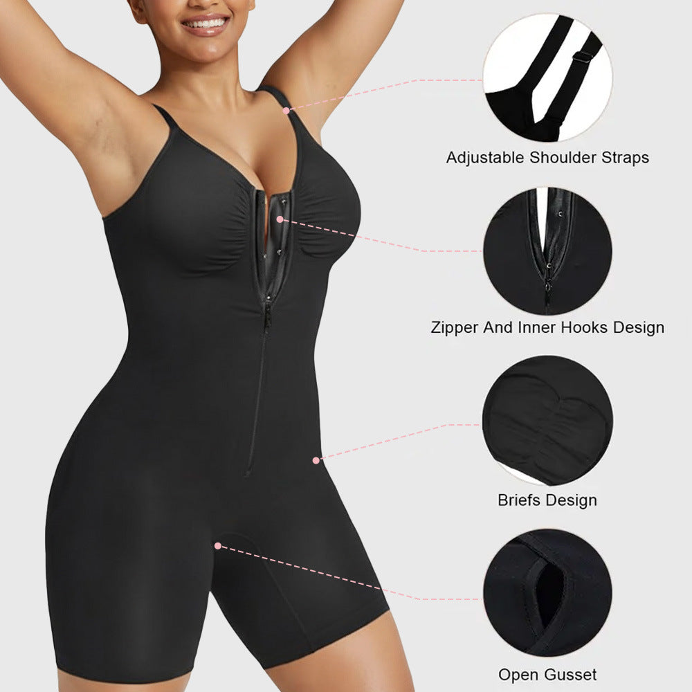 High-elasticity Sports Yoga Zip-up Tight-fitting Garment