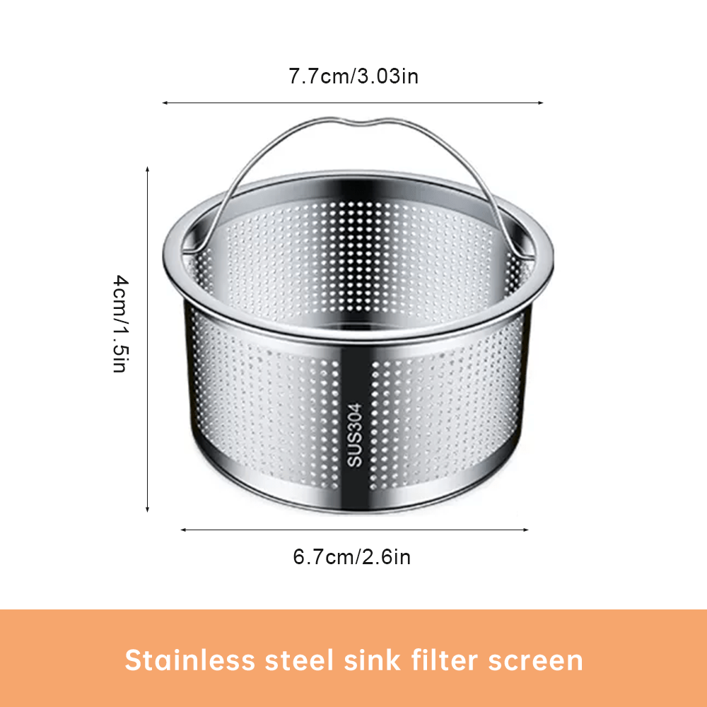 Stainless Steel Kitchen Sink Drain Filter Basket