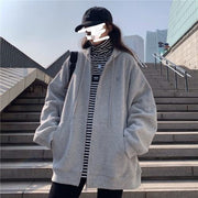 Casual Loose Fit Petite Hoodie Coat for Autumn