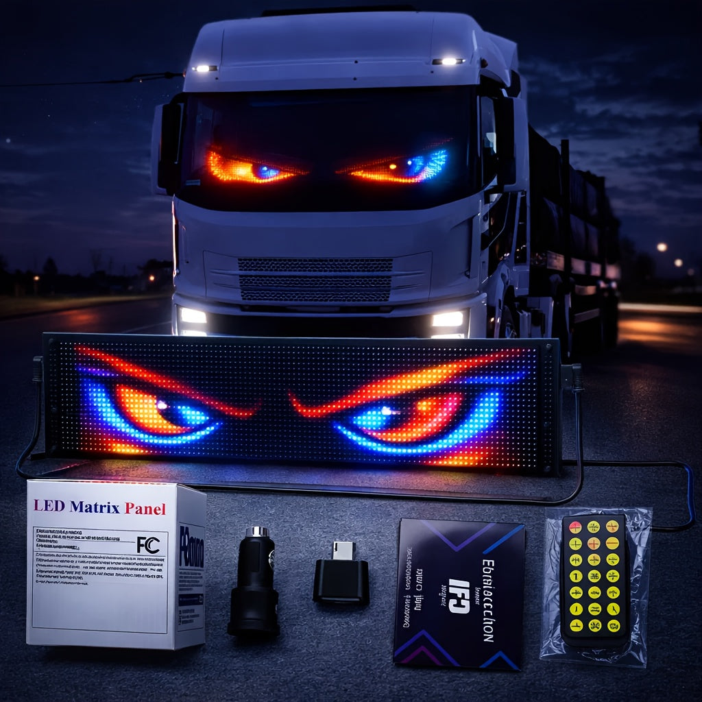 23‑Inch x 5‑Inch LED Display Panel with App Control, USB Powered for Signage and Decorative Lighting